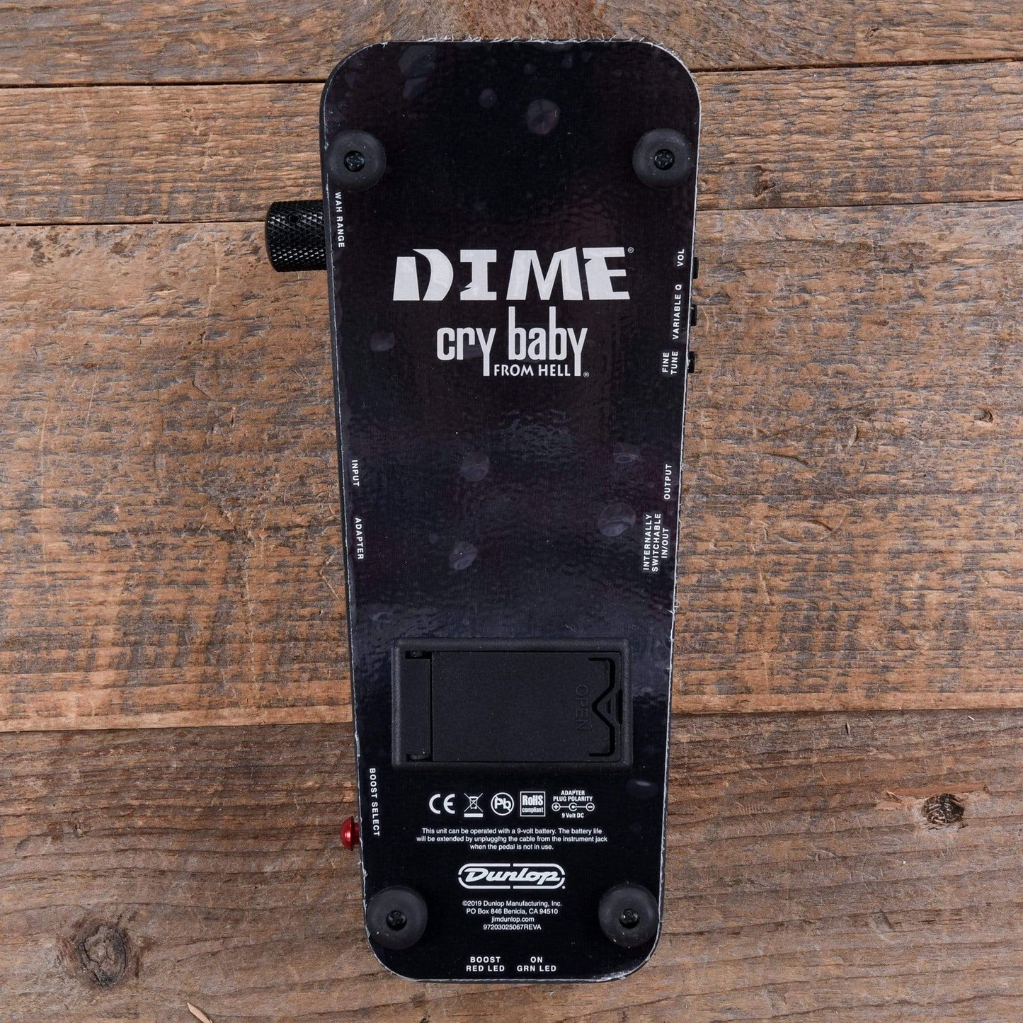 Dunlop DB01B Dimebag Cry Baby From Hell Wah Pedal Black Camo Effects and Pedals / Wahs and Filters