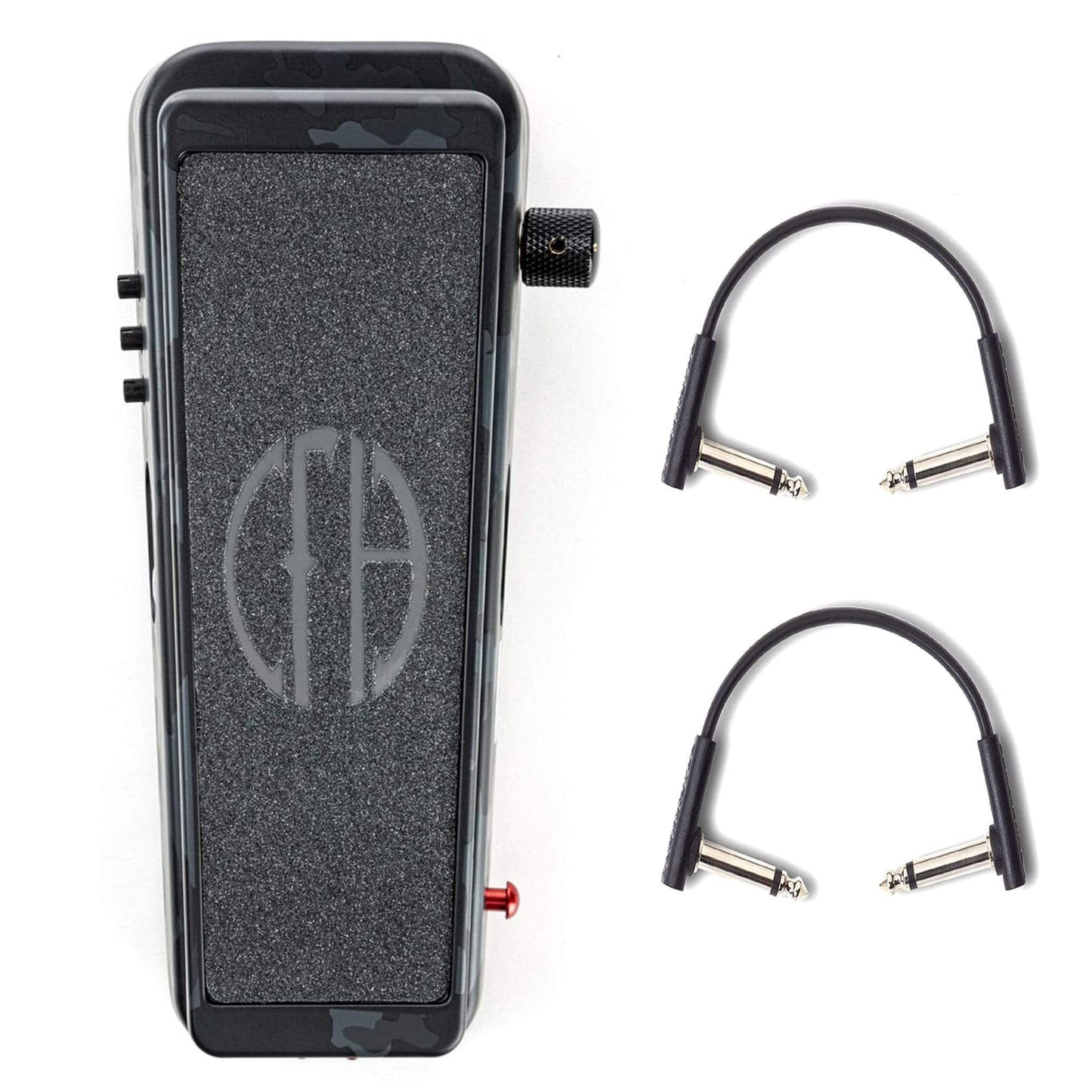 Dunlop DB01B Dimebag Cry Baby From Hell Wah Pedal Black Camo w/RockBoard Flat Patch Cables Bundle Effects and Pedals / Wahs and Filters