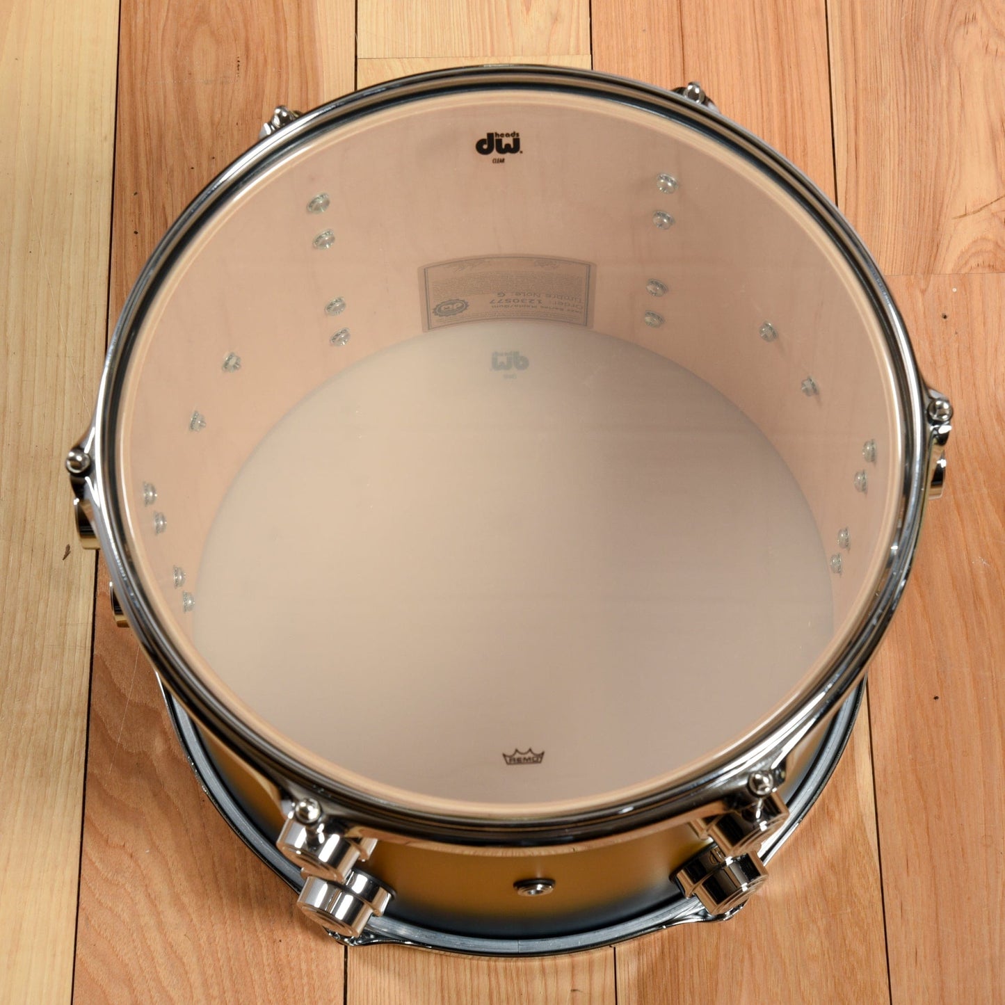 DW Jazz Series 13/16/24 3pc. Drum Kit Blue/Gold Satin Duco Drums and Percussion / Acoustic Drums / Full Acoustic Kits