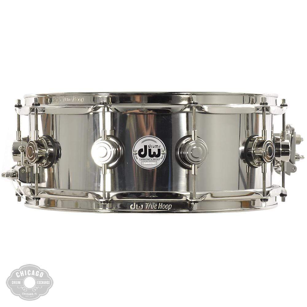DW 5.5x14 1mm Stainless Steel Snare Drum w/Nickel Hdw Drums and Percussion / Acoustic Drums / Snare