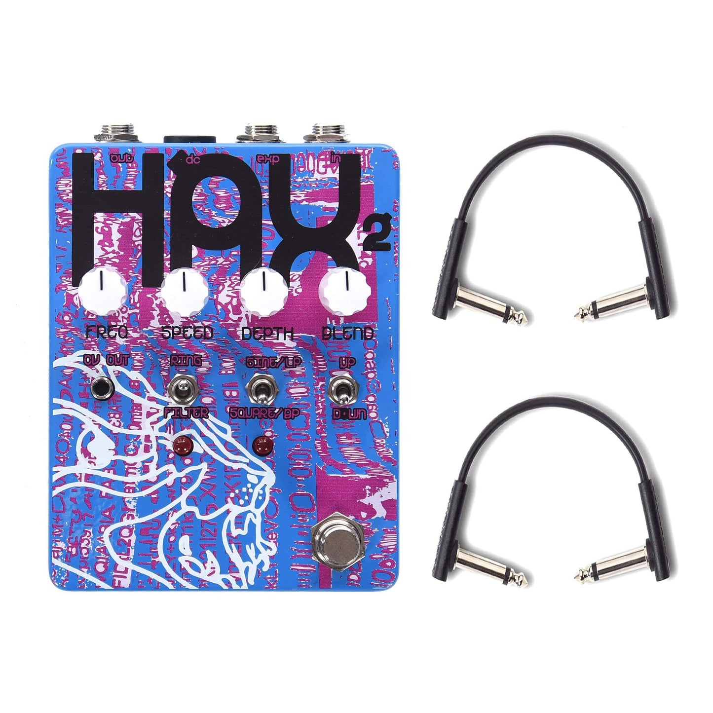 Dwarfcraft Devices HAX2 Ring Mod w/RockBoard Flat Patch Cables Bundle Effects and Pedals / Ring Modulators