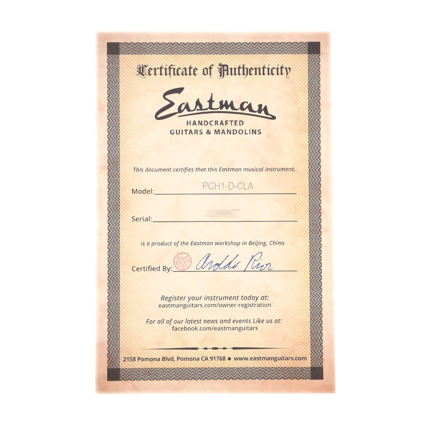 Eastman PCH Series PCH1-D Sitka/Sapele Dreadnought Classic Finish Acoustic Guitars / Dreadnought