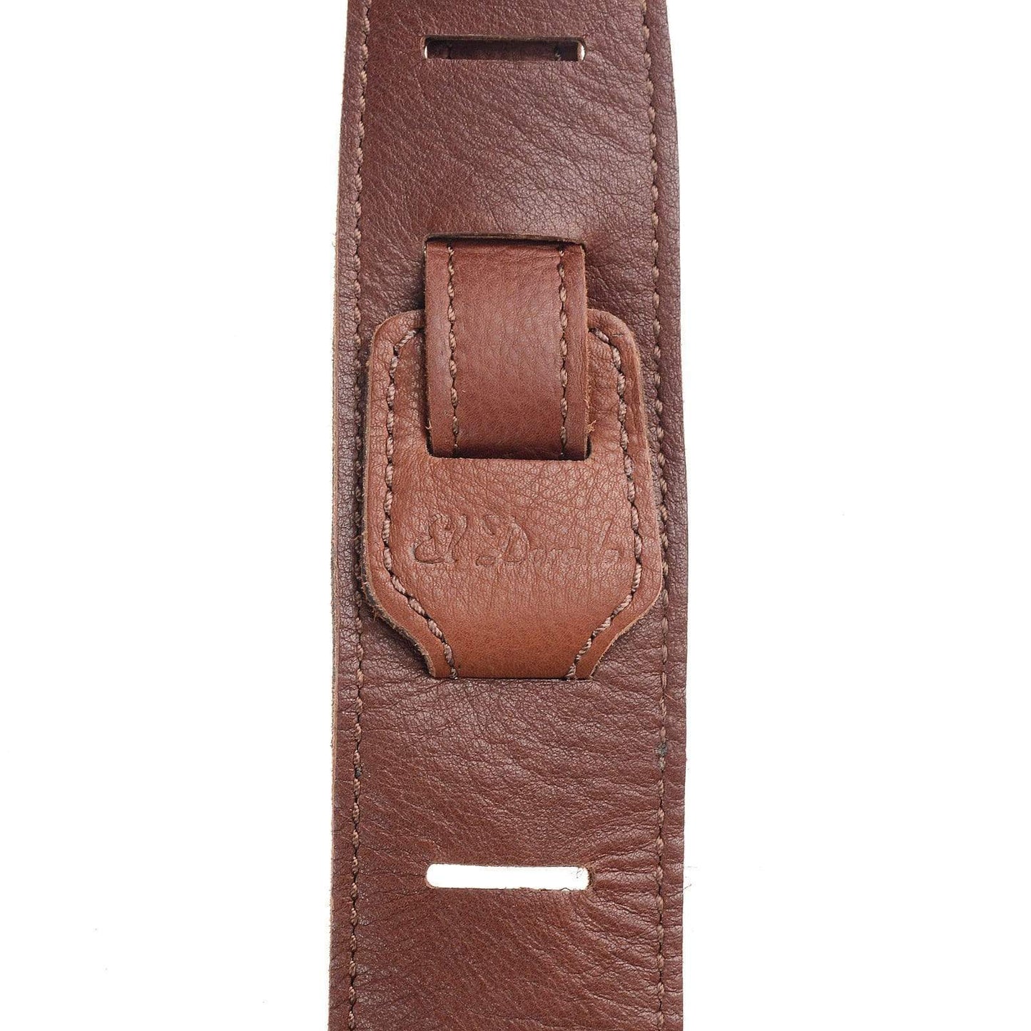 El Dorado Durango Suave Leather Guitar Strap 2.5 Inch - Cognac/Cognac Accessories / Straps