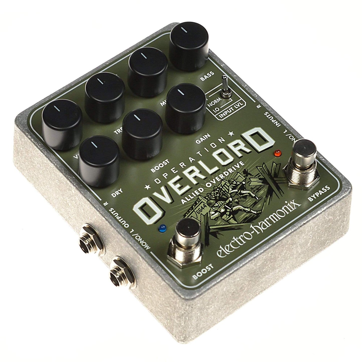 Electro-Harmonix Operation Overlord Stereo Overdrive Distortion Effects and Pedals / Overdrive and Boost