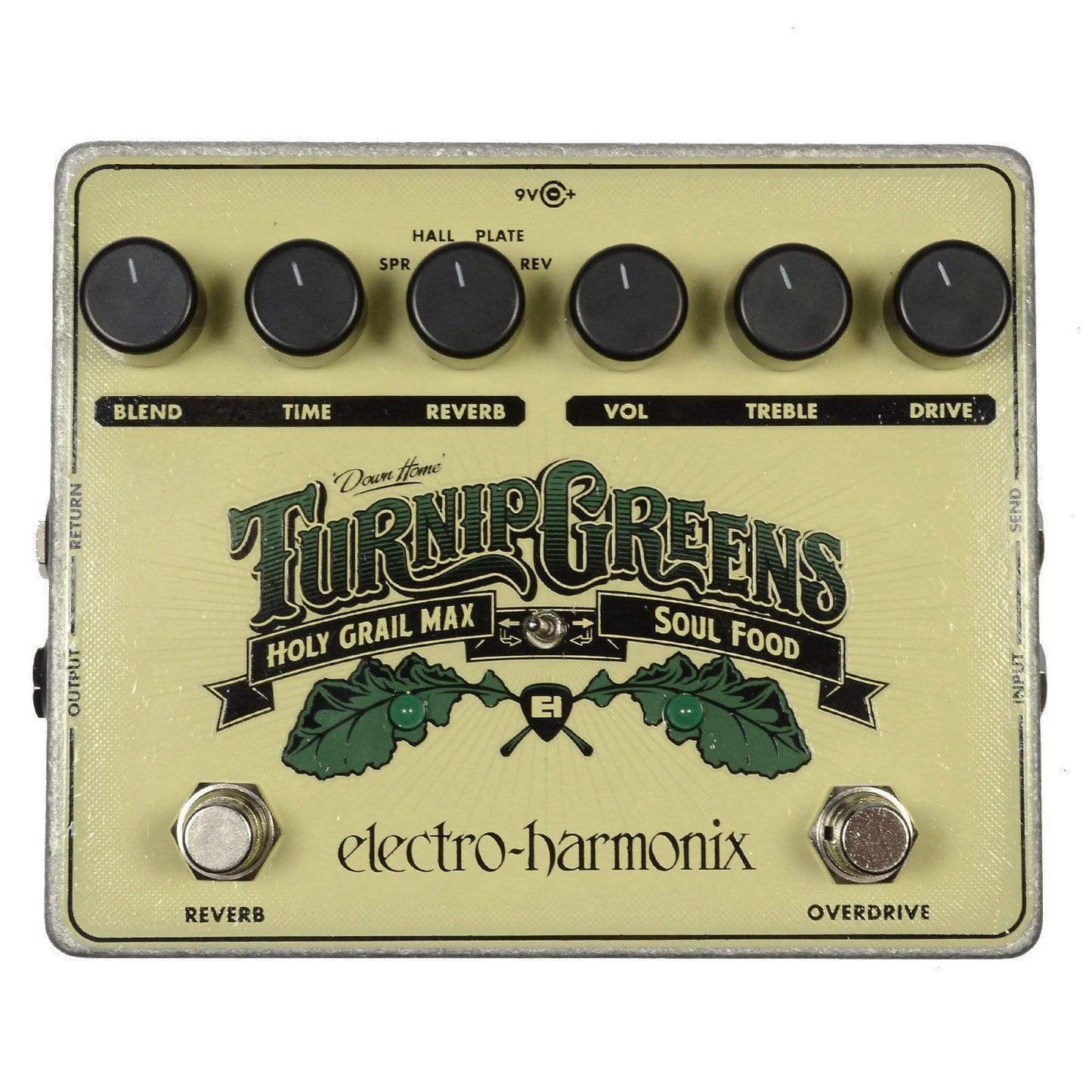 Electro-Harmonix Turnip Greens Multi-Effects Pedal w/Soul Food & Holy Grail Max Effects and Pedals / Overdrive and Boost