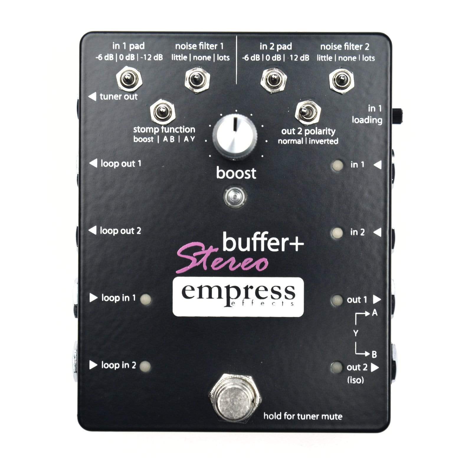stereo overdrive pedal Empress Buffer Plus Stereo – Chicago Music Exchange