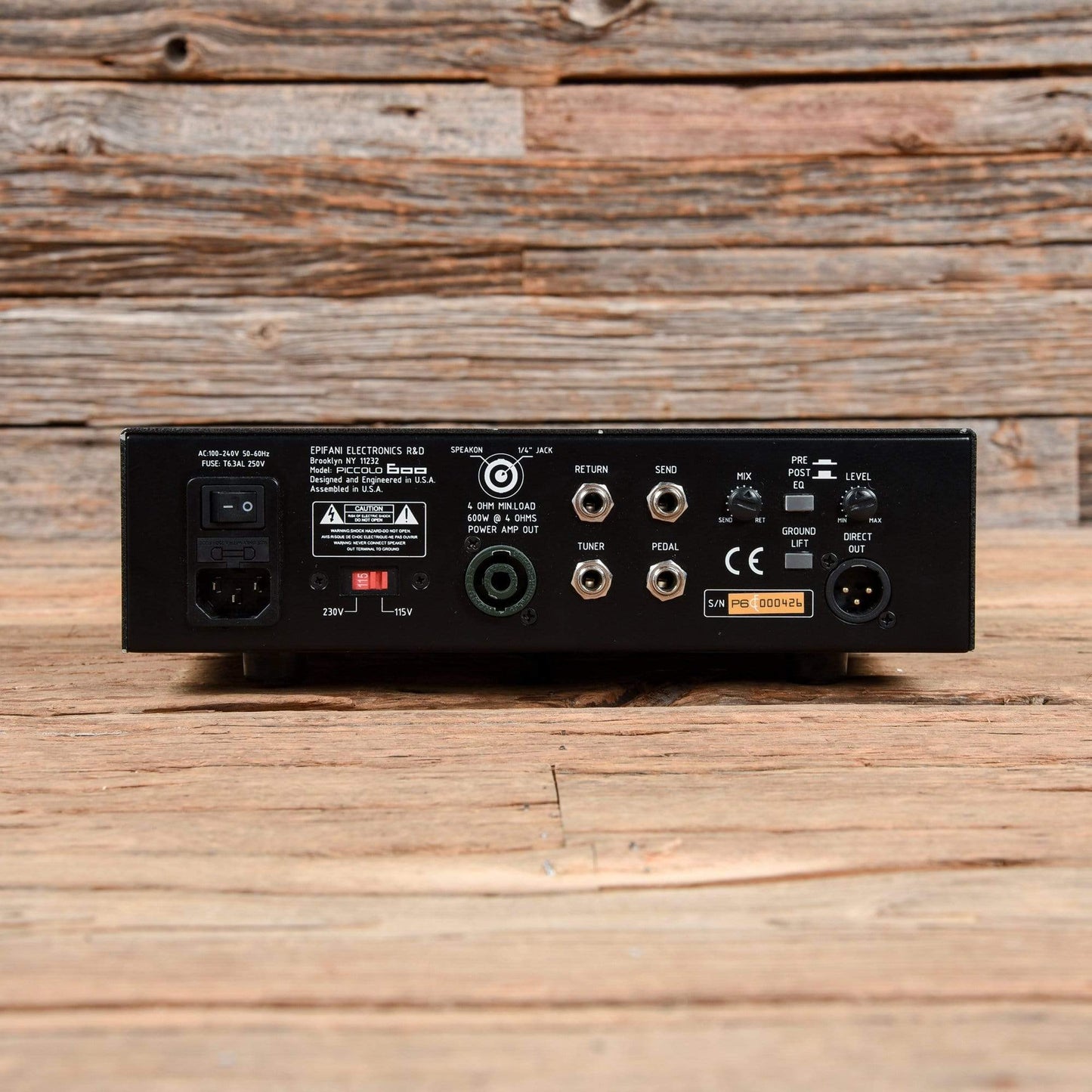 Epifani Piccolo 600 Bass Head Amps / Bass Heads