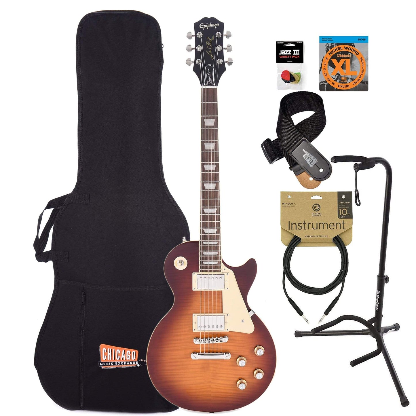 Epiphone LP Standard '60s Iced Tea Essentials Bundle Electric Guitars / Solid Body