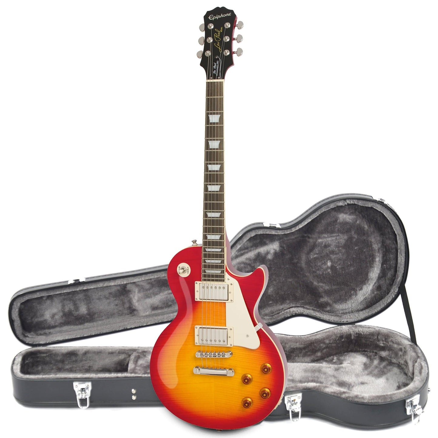 Epiphone LP Standard Plus Top Pro Heritage Cherry Sunburst NH w/Probuckers & Coil-Tap w/Hardshell Case Electric Guitars / Solid Body