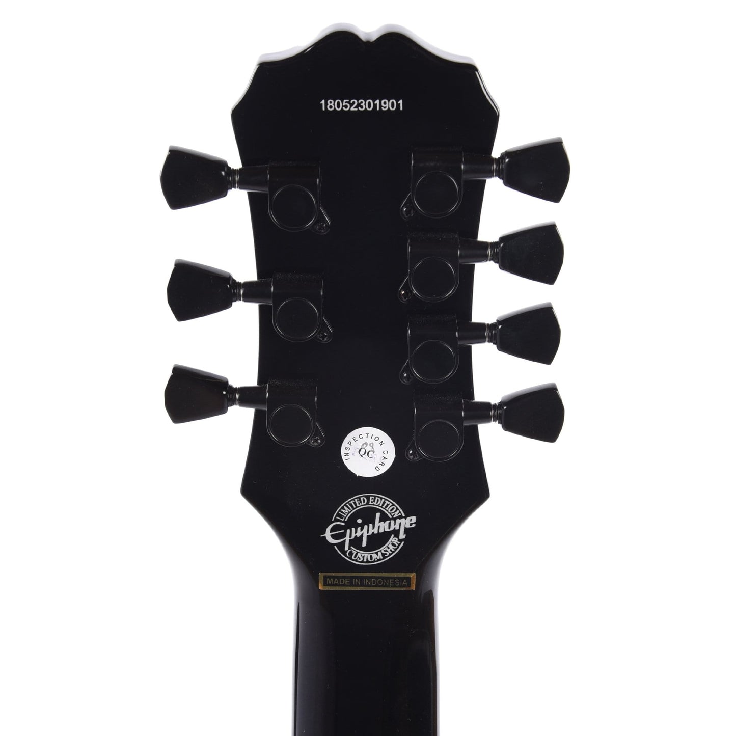 Epiphone Matt Heafy Les Paul Custom 7-String Ebony w/EMG-81-7/707 Electric Guitars / Solid Body