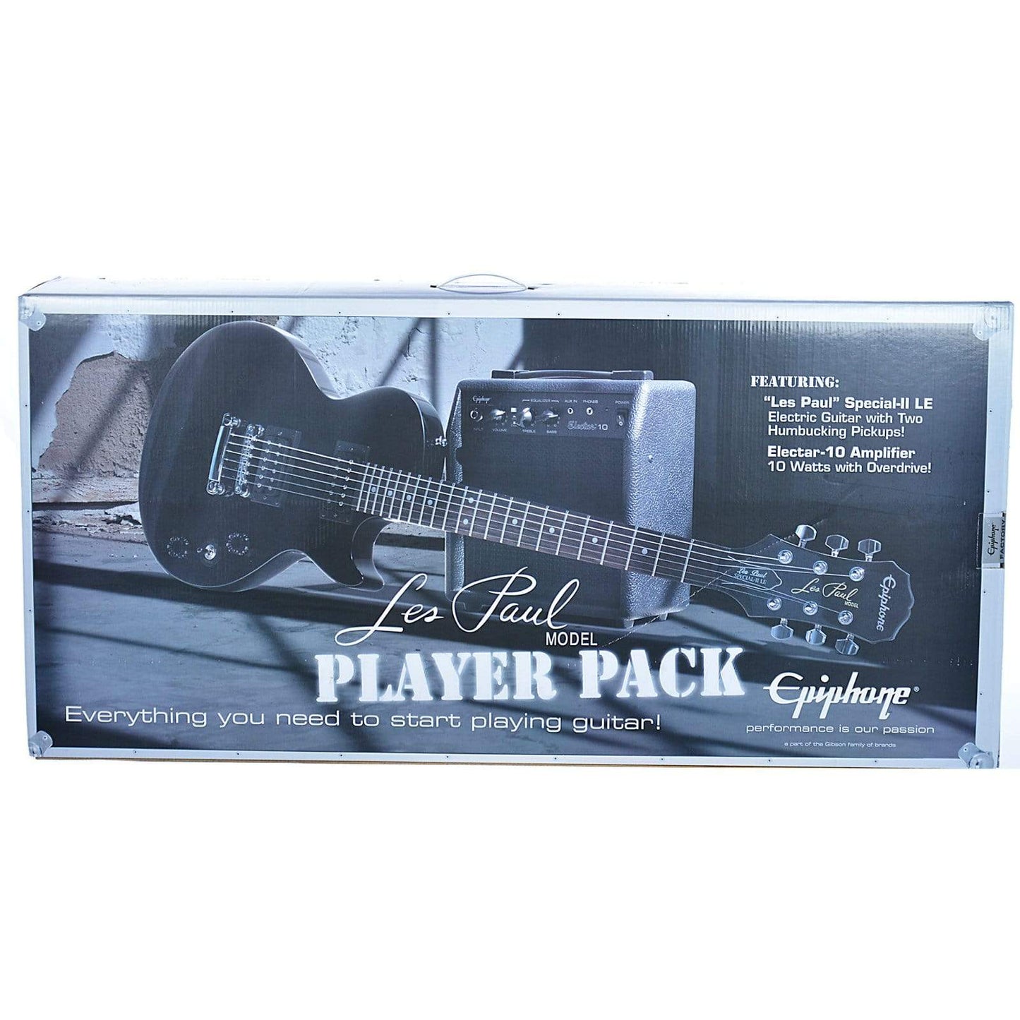 Epiphone Pack Les Paul Player Pack Ebony Electric Guitars / Solid Body