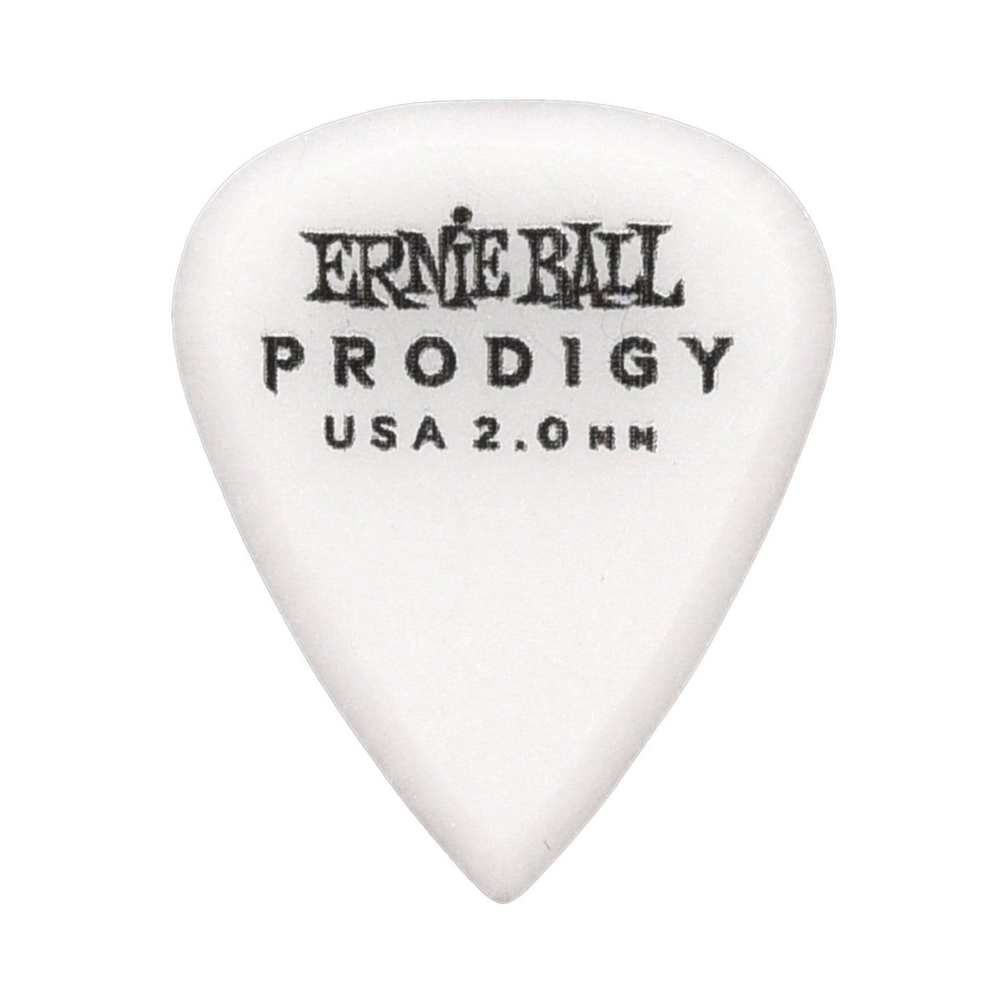 Ernie Ball Prodigy White 1s Standard 2.0mm Picks 3 Pack (18) Bundle Accessories / Picks