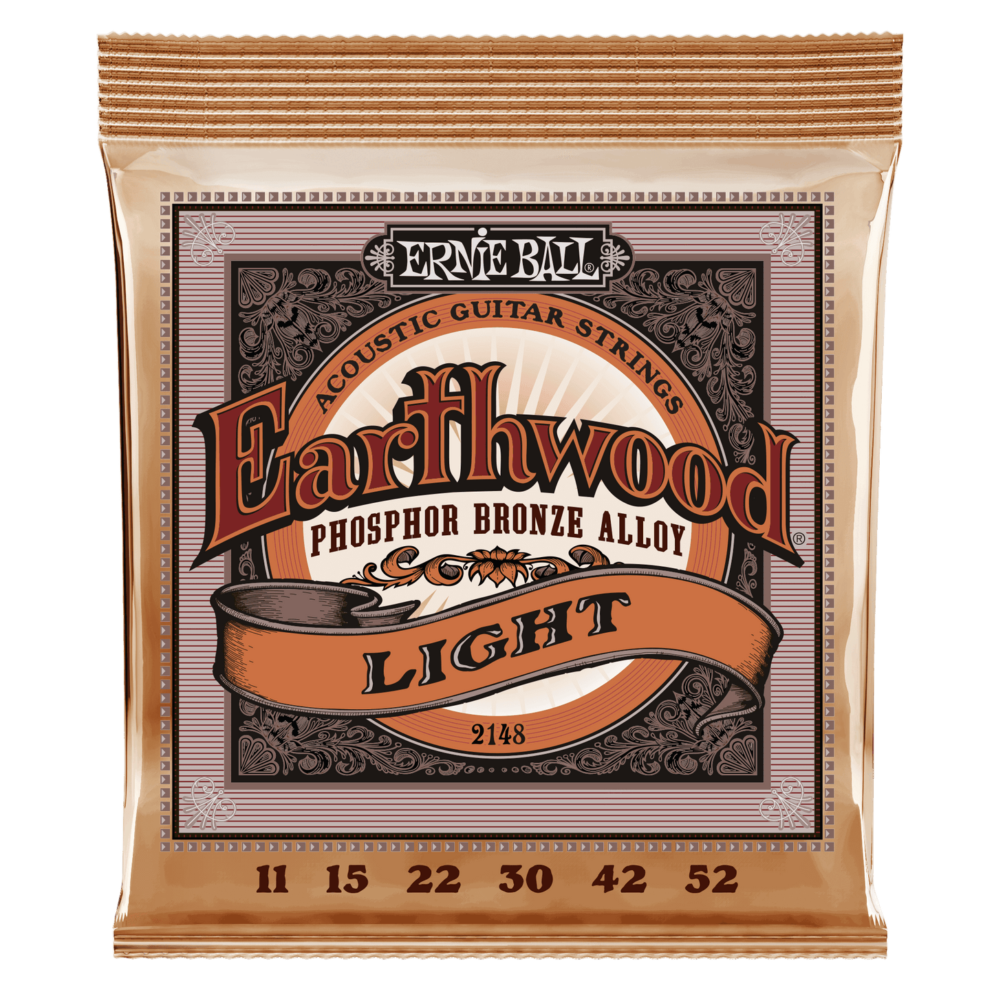 Ernie Ball 2148 Earthwood Light Phosphor Bronze Acoustic Strings 11-52 Accessories / Strings / Guitar Strings