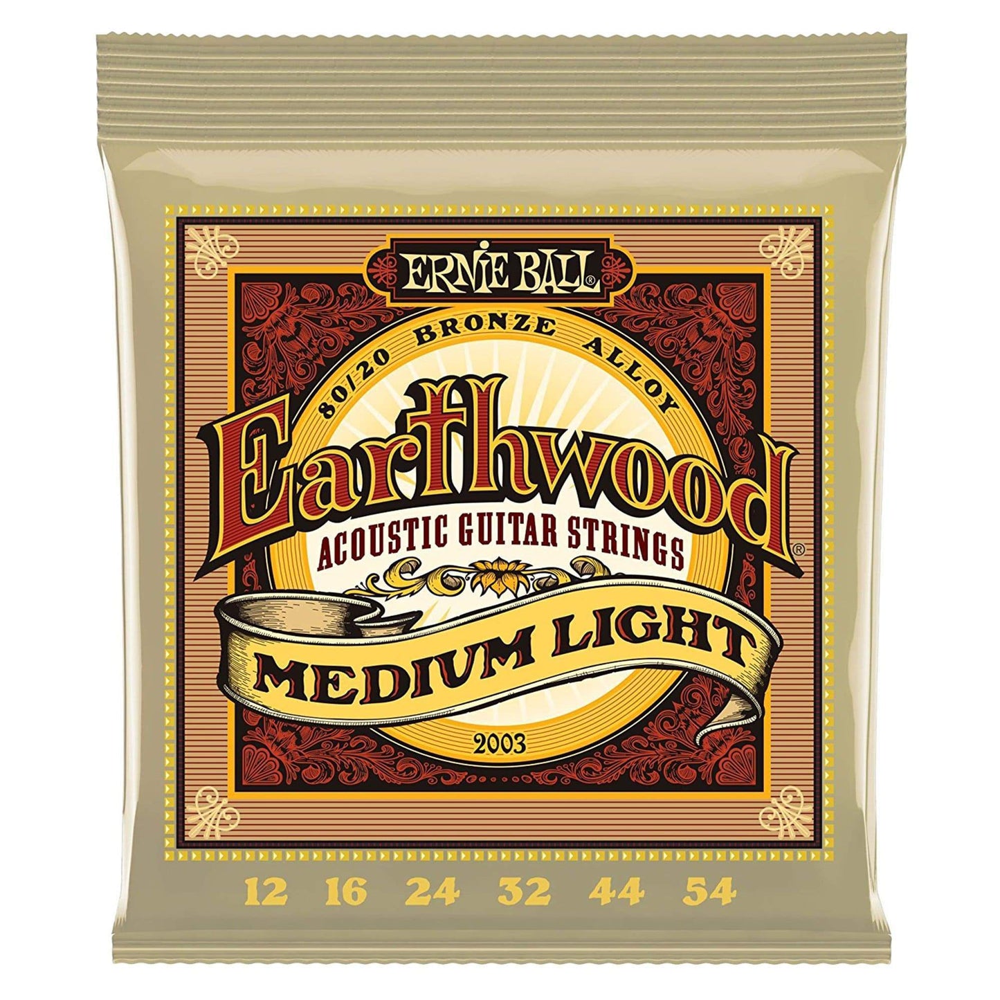 Ernie Ball Earthwood 80/20 Bronze Medium Light 12-54 (3 Pack Bundle) Accessories / Strings / Guitar Strings