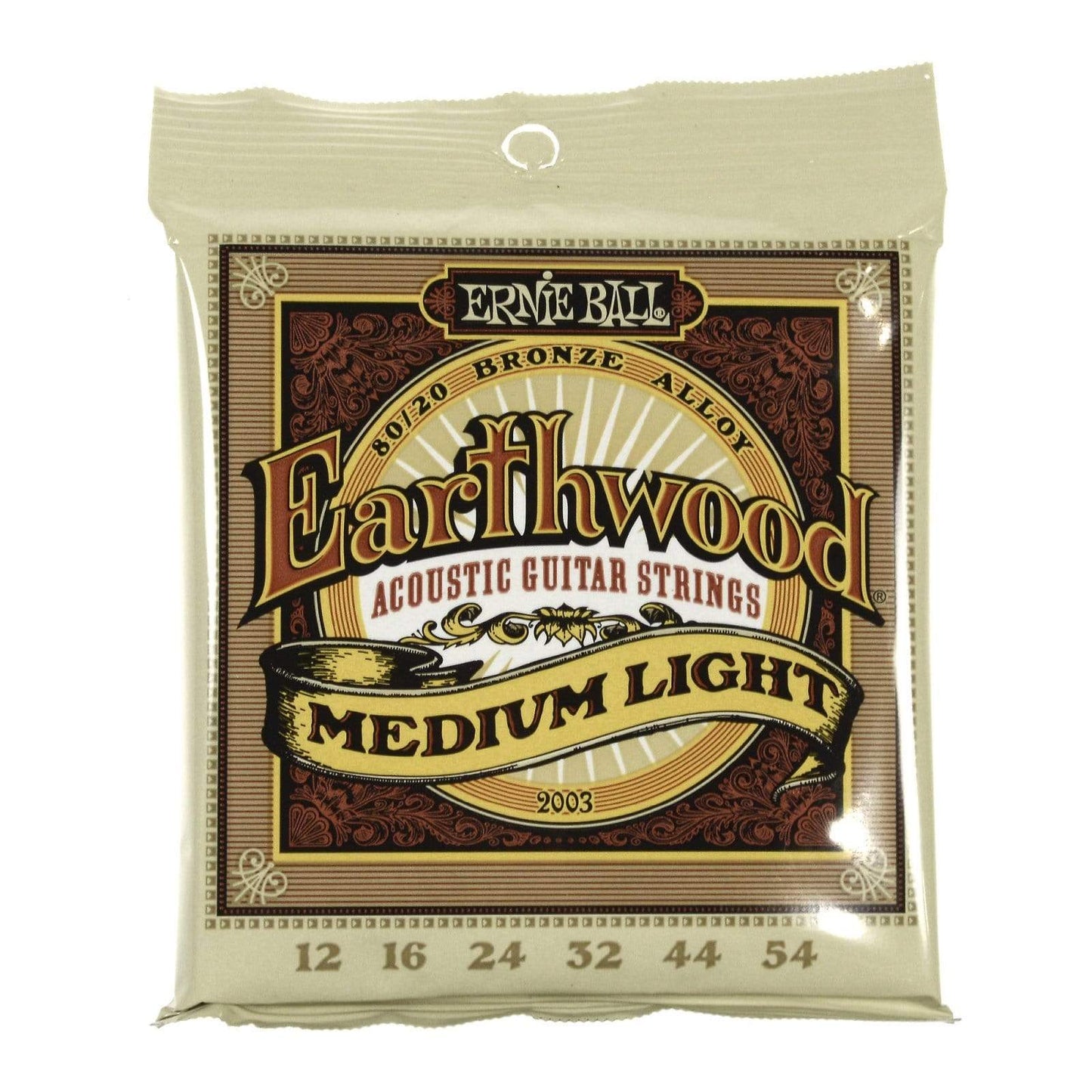 Ernie Ball Earthwood 80/20 Bronze Medium Light 12-54 Accessories / Strings / Guitar Strings