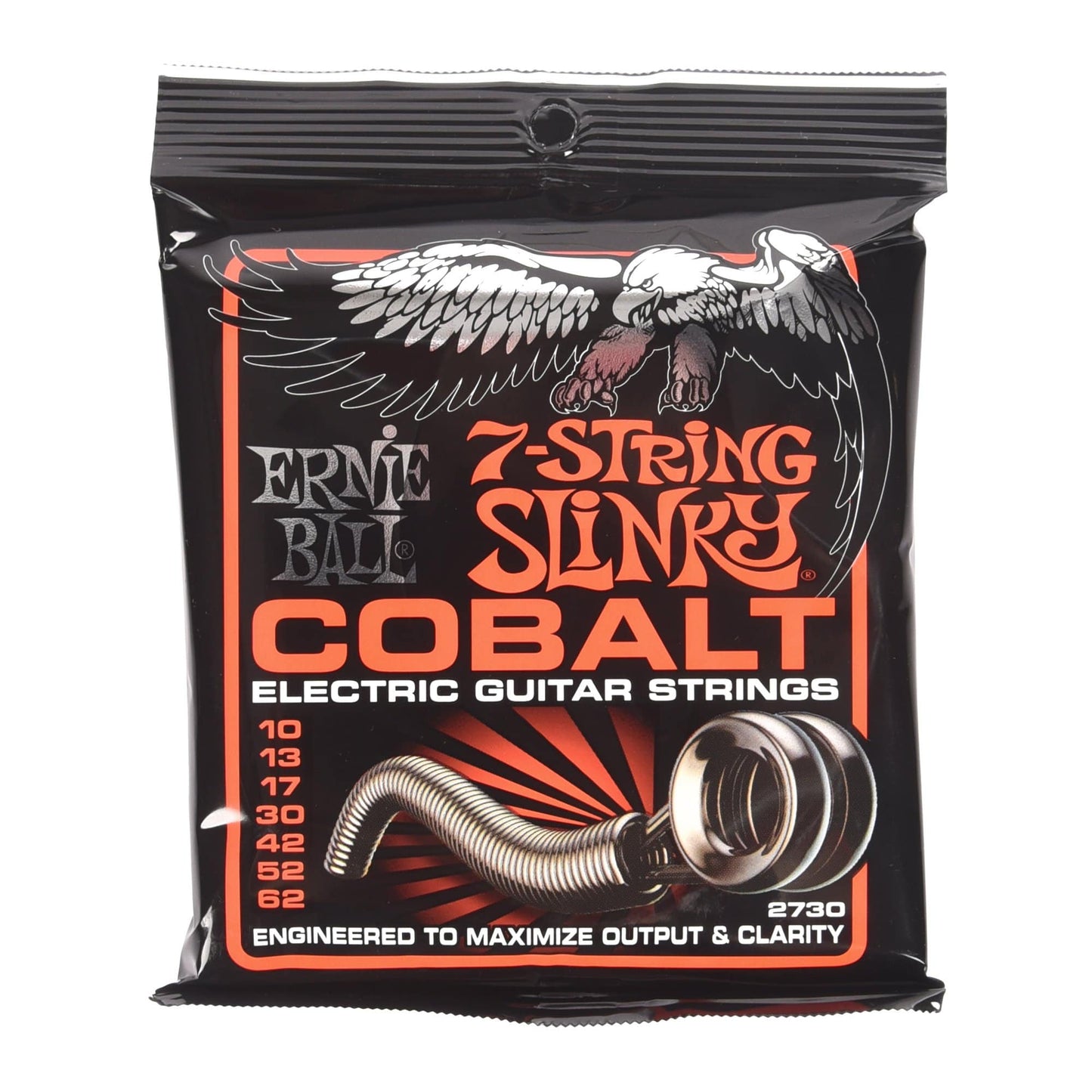 Ernie Ball Skinny Top Heavy Bottom Slinky 7-String Cobalt Electric Guitar Strings 10-62 Accessories / Strings / Guitar Strings