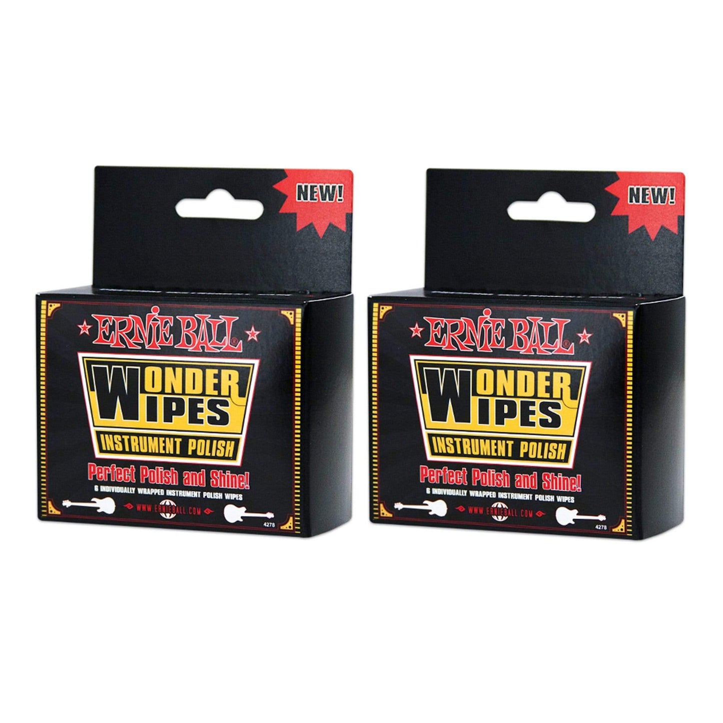 Ernie Ball Wonder Wipes Instrument Polish 12 pack Bundle Accessories / Tools