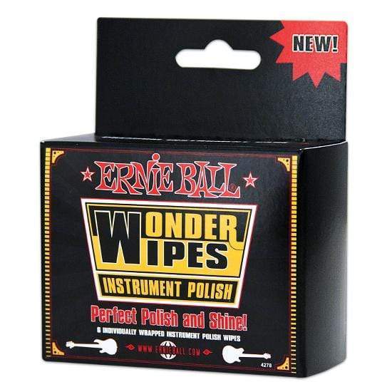Ernie Ball Wonder Wipes Instrument Polish 6 Pack Accessories / Tools