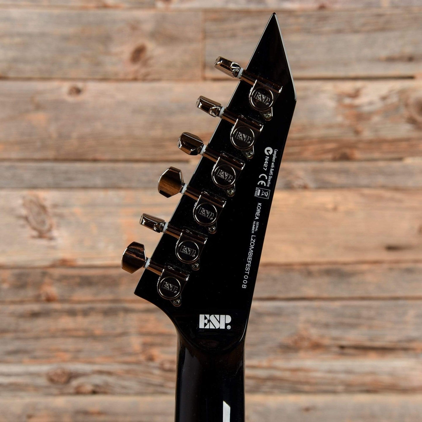 ESP LTD Signature Series Kirk Hammett Zombiefest Prototype Black Electric Guitars / Solid Body