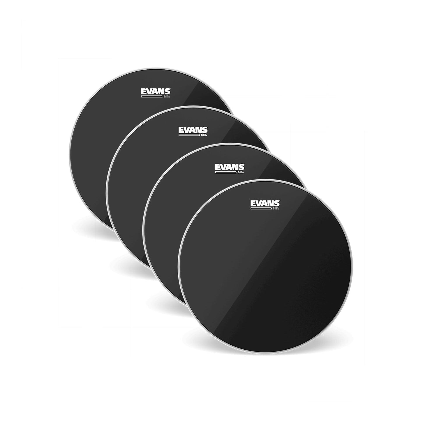 Evans 10" Black Chrome Tom Batter (4 Pack Bundle) Drums and Percussion / Parts and Accessories / Heads