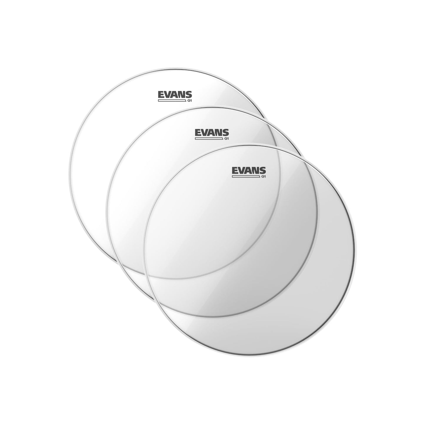 Evans 12" G1 Clear Drumhead (3 Pack Bundle) Drums and Percussion / Parts and Accessories / Heads