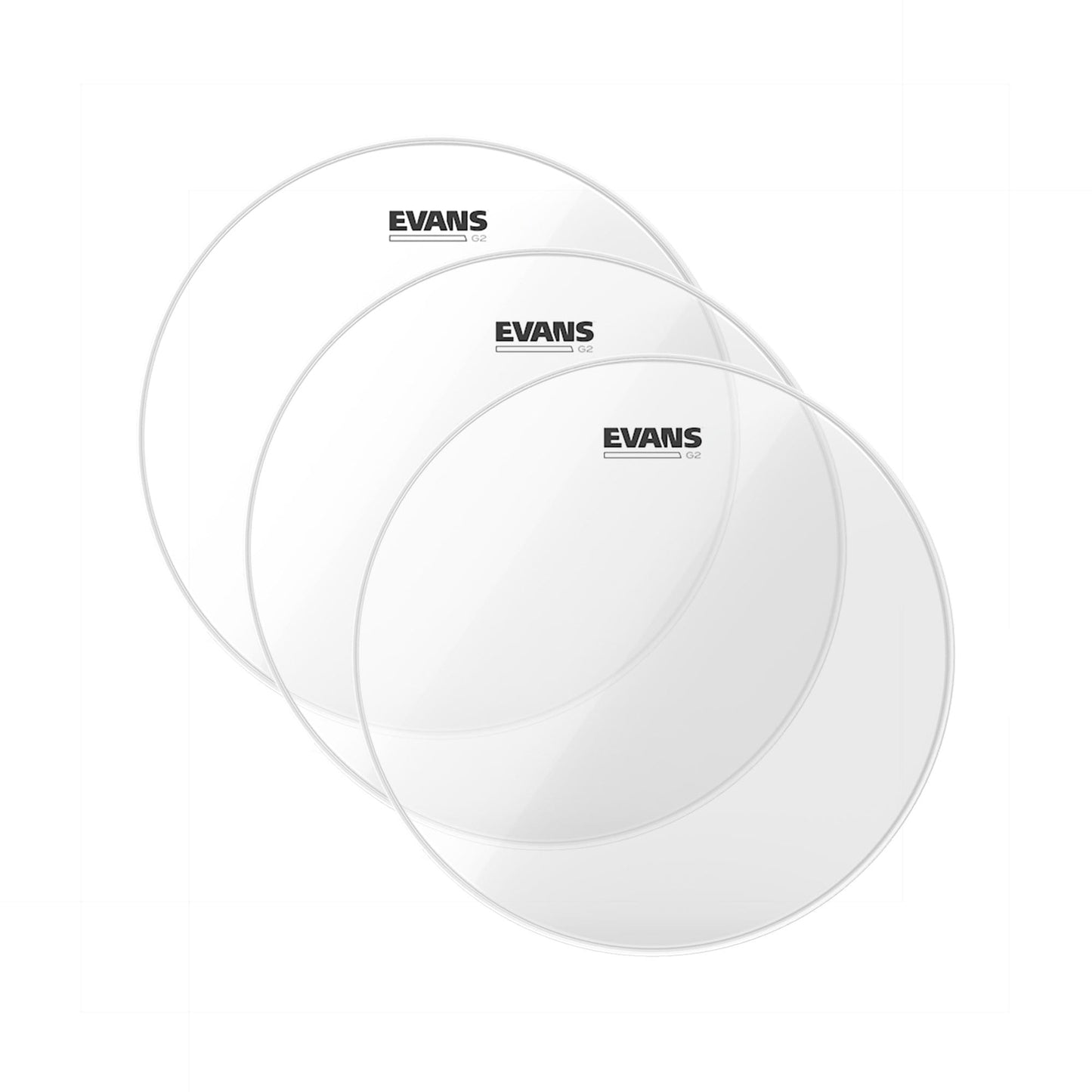 Evans 13" G2 Clear Drumhead (3 Pack Bundle) Drums and Percussion / Parts and Accessories / Heads