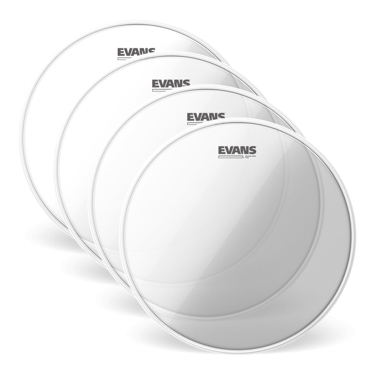 Evans 13" Hazy 300 Snare Side (4 Pack Bundle) Drums and Percussion / Parts and Accessories / Heads