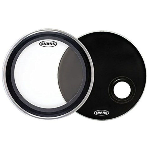 Evans Rock Pack (10", 12", 16") With 14" Snare E-ring Black - Foto 7