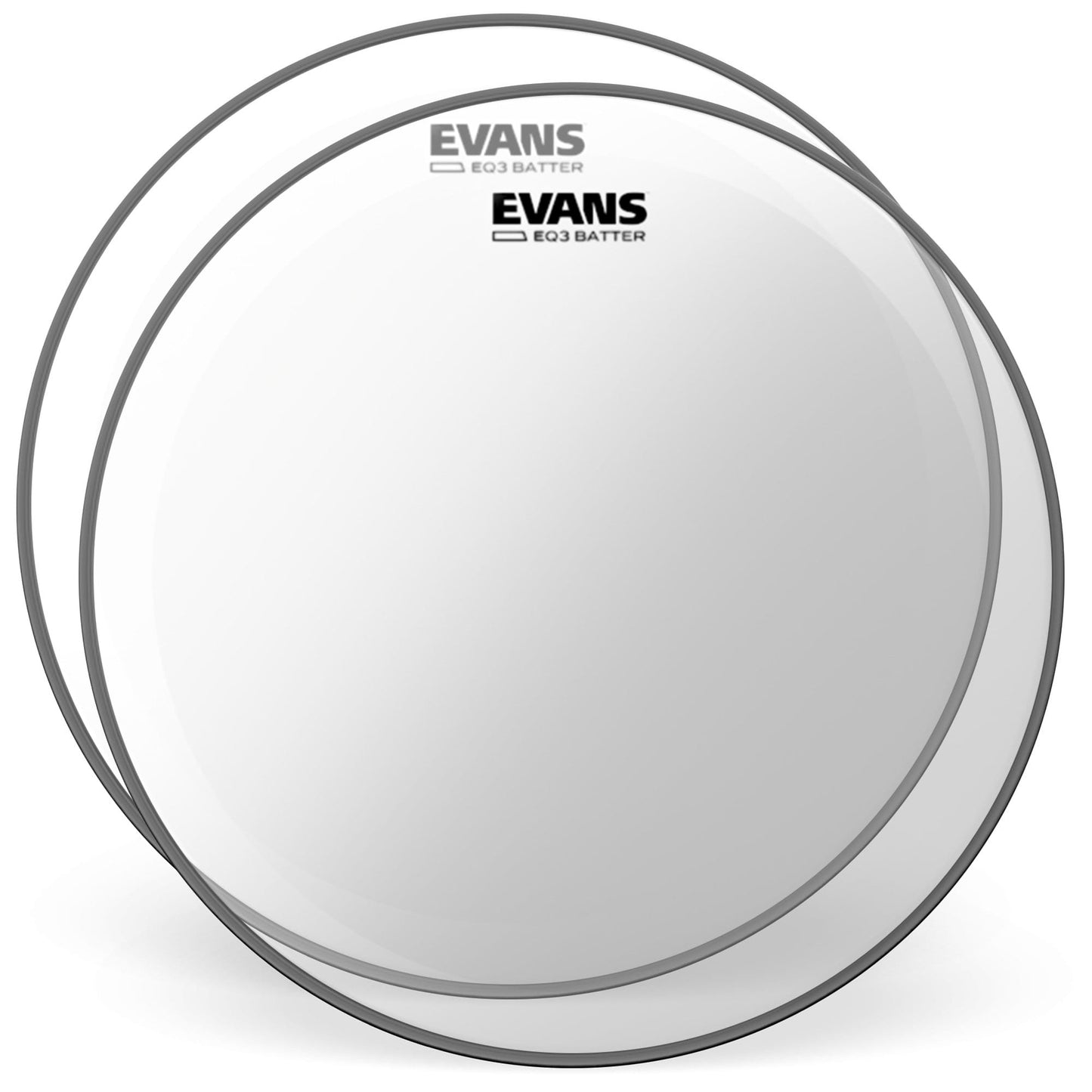 Evans 24" EQ3 Bass Drum Batter Head Clear (2 Pack Bundle) Drums and Percussion / Parts and Accessories / Heads