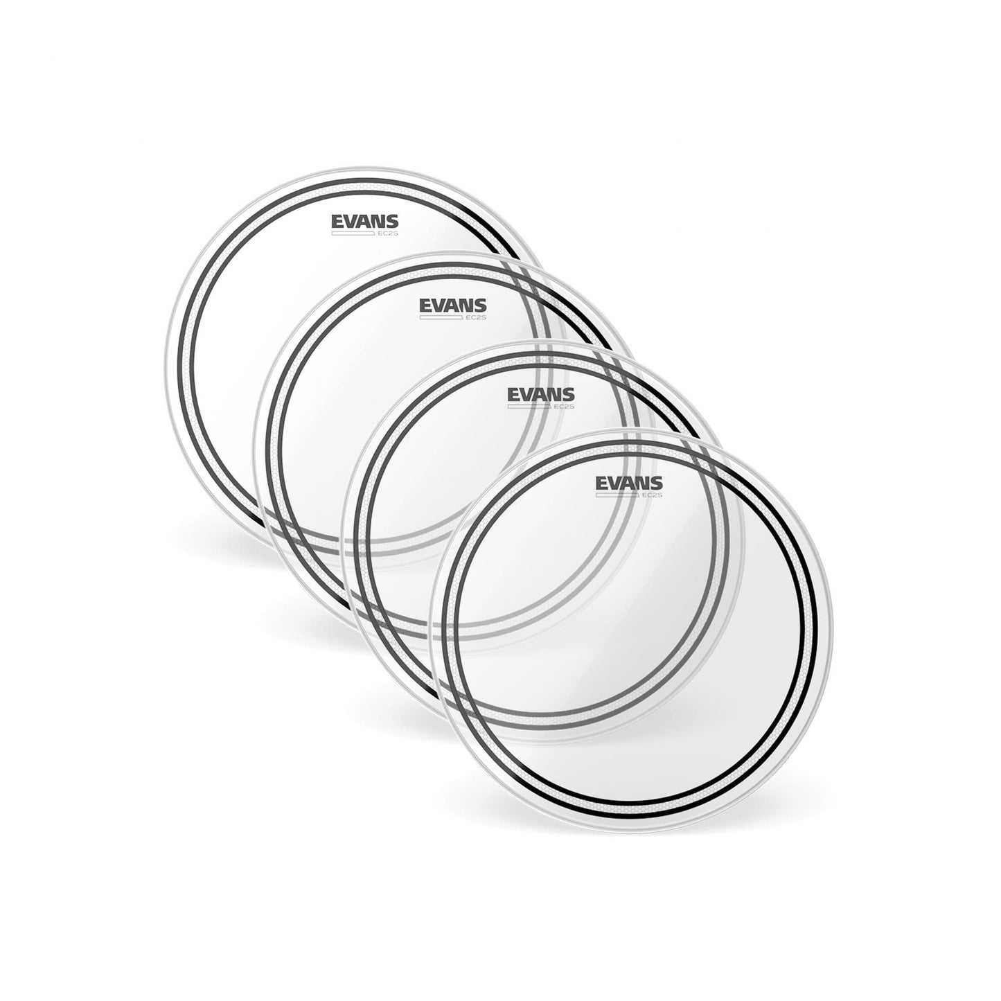 Evans 8" EC2 Clear SST (4 Pack Bundle) Drums and Percussion / Parts and Accessories / Heads