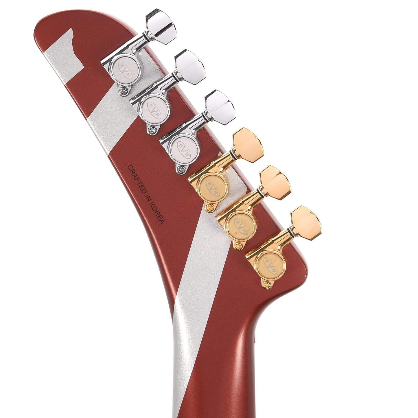 EVH Striped Series Shark Burgundy w/Silver Stripes Electric Guitars / Solid Body