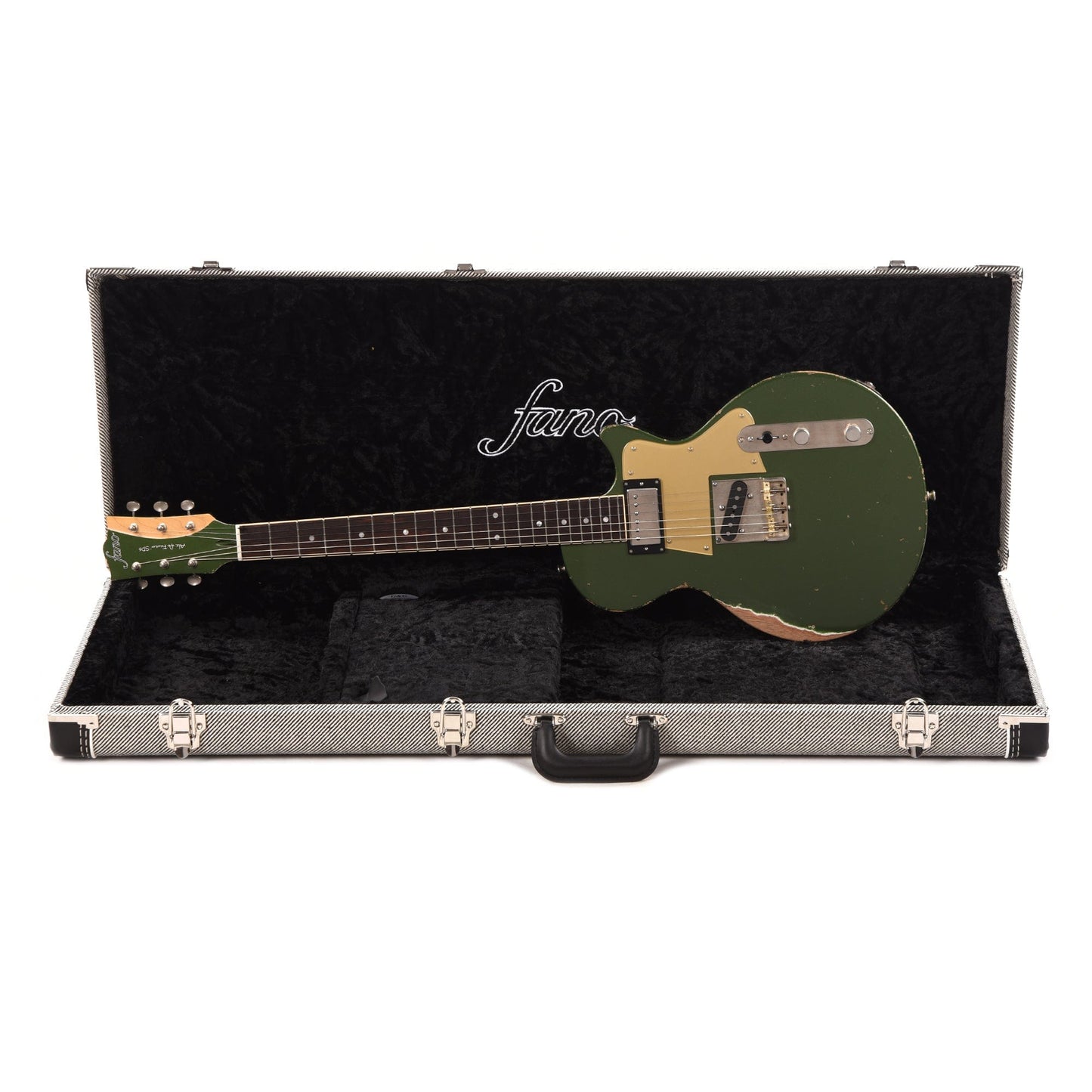 Fano SP6 Alt de Facto Cadillac Green Medium Distress w/Lollar Imperial Humbucker & '52 T Electric Guitars / Solid Body