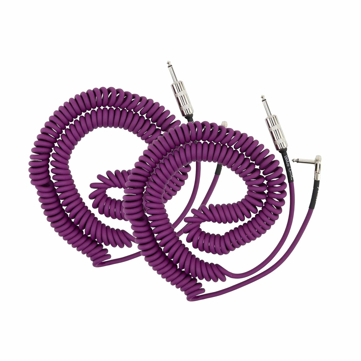 Fender Jimi Hendrix Voodoo Child 30' Cable Purple 2 Pack Bundle Accessories / Cables