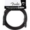 Fender Performance Series Microphone Cable 20' S/S Black Accessories / Cables