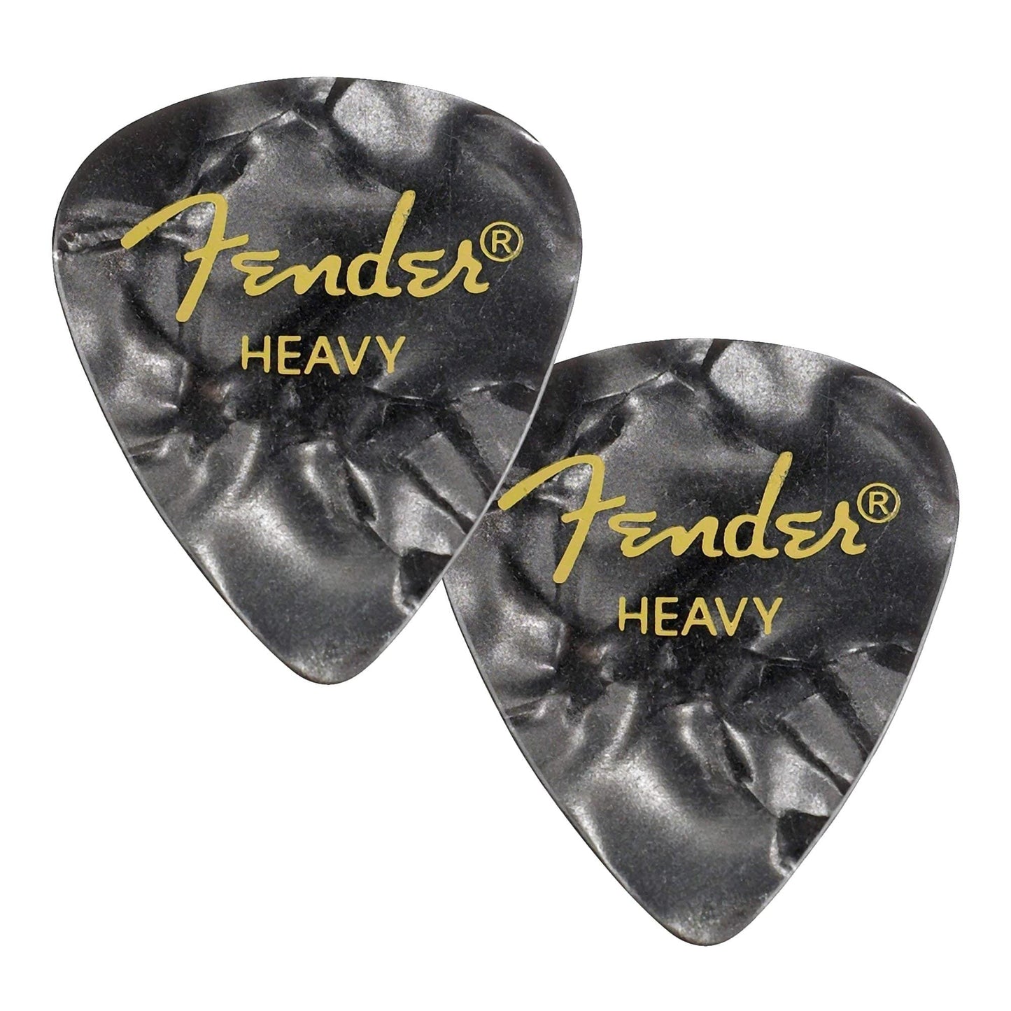 Fender 351 Pick Pack Black MOTO Heavy 2 Pack (24) Bundle Accessories / Picks