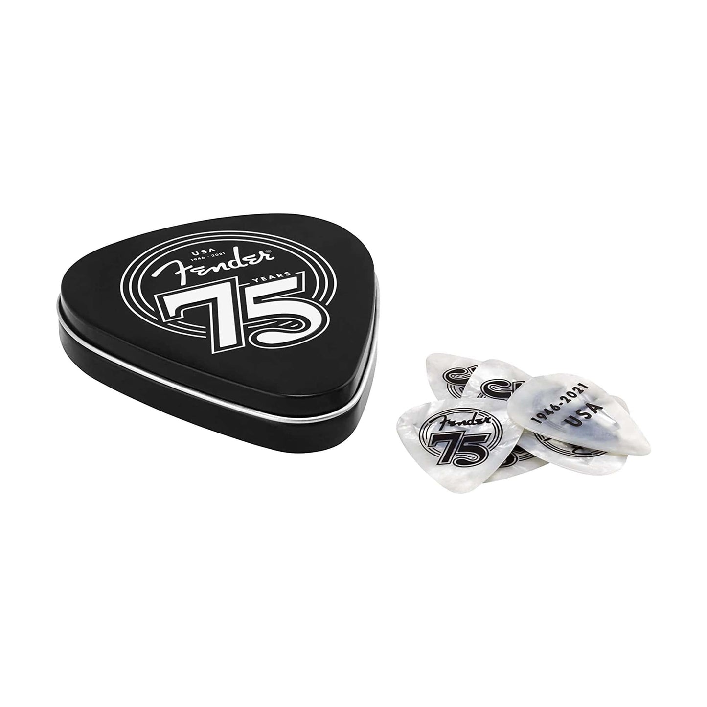 Fender 75th Anniversary Pick Tin 2 Pack (36) Bundle Accessories / Picks