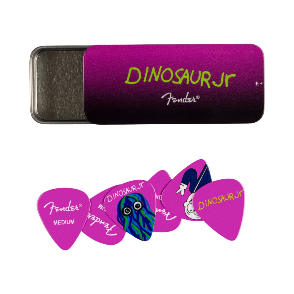 Fender J Mascis Dinosaur Jr Pick Tin Medium Set of 6 Accessories / Picks