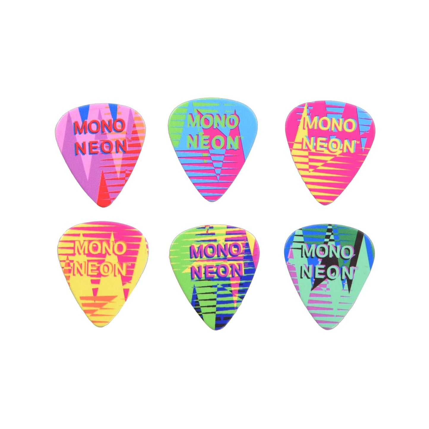 Fender MonoNeon Pick Tin Medium Set of 6 Accessories / Picks