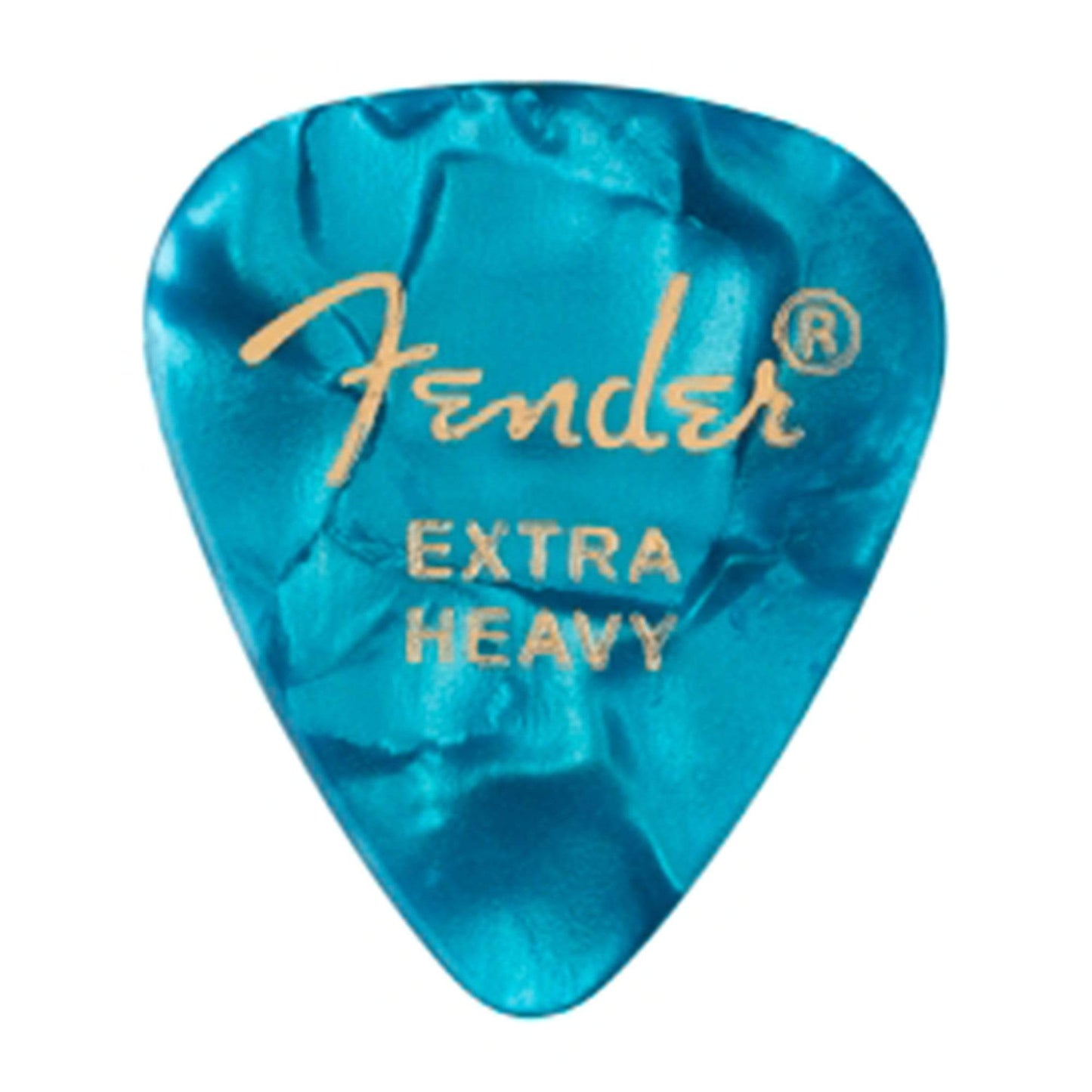 Fender Ocean Turq Extra Heavy 4 Pack (48) Bundle Accessories / Picks