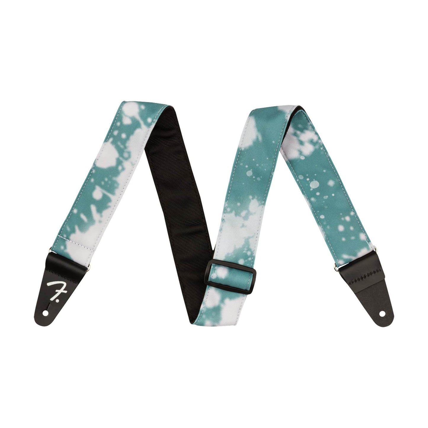 Fender Tie Dye Acid Wash Guitar Strap Teal Accessories / Straps