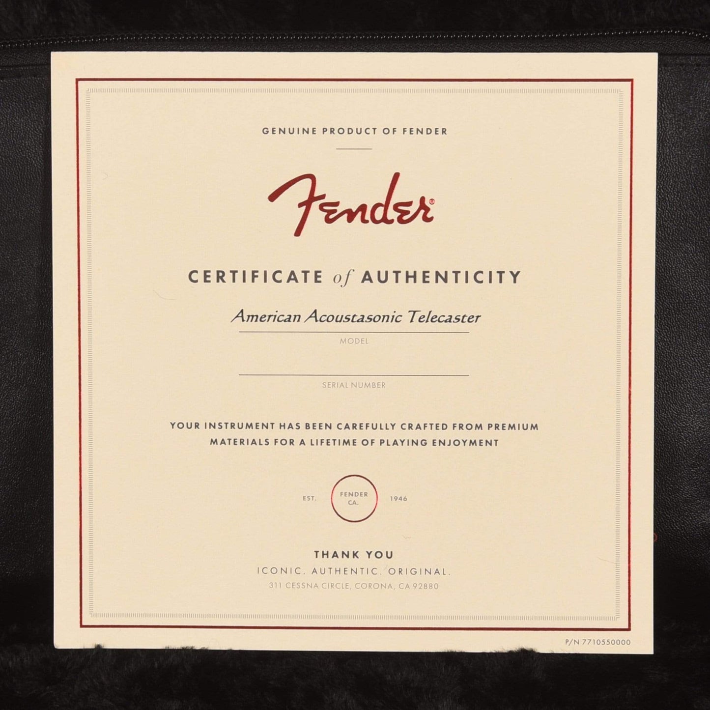 Fender American Acoustasonic Telecaster Exotic Cocobolo Natural Acoustic Guitars / Built-in Electronics