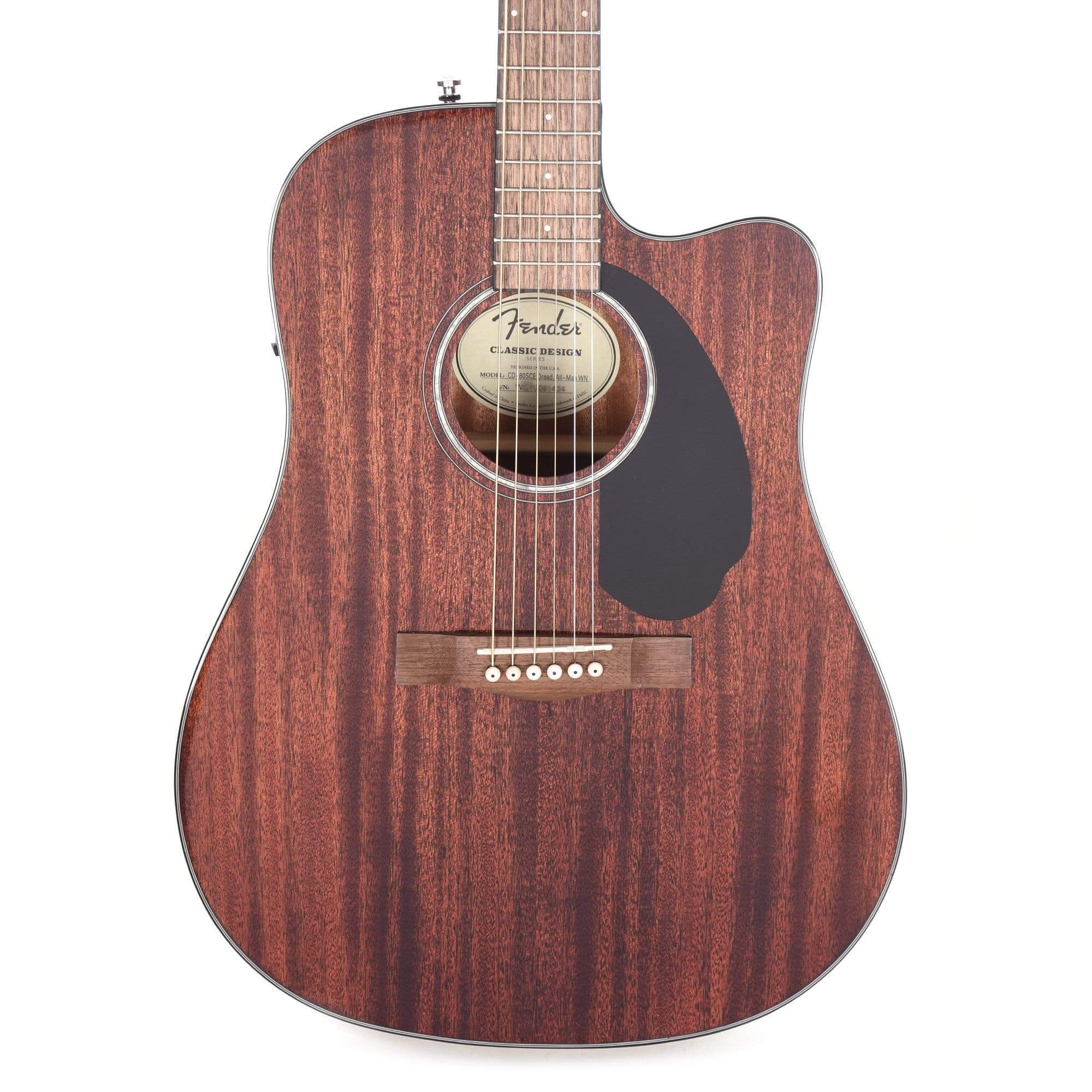 Fender CD 60SCE Dreadnought Mahogany Natural Chicago Music Exchange Fender CD 60SCE Dreadnought Mahogany Natural Chicago Music Exchange