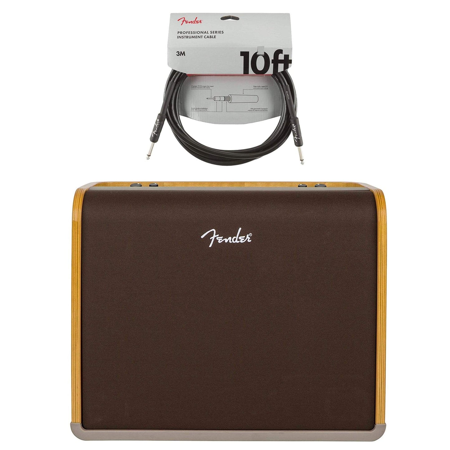 Fender Acoustic Pro 1x12 200W Combo Cable Bundle Amps / Acoustic Amps