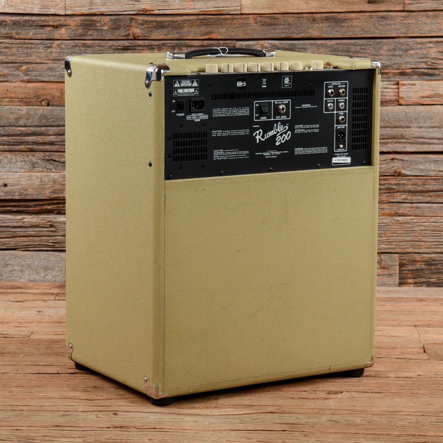 Fender Rumble 200 V3 200-Watt 1x15" Bass Combo Blonde Amps / Bass Cabinets