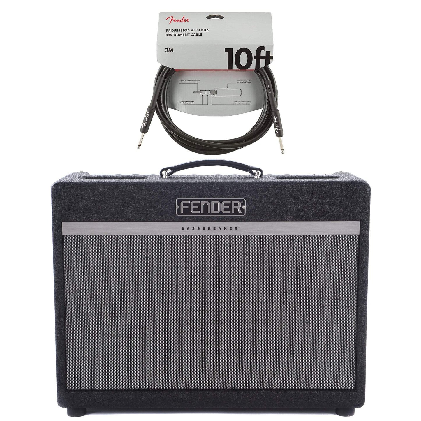 Fender Bassbreaker 30R 1x12 Combo Amp Cable Bundle Amps / Guitar Combos