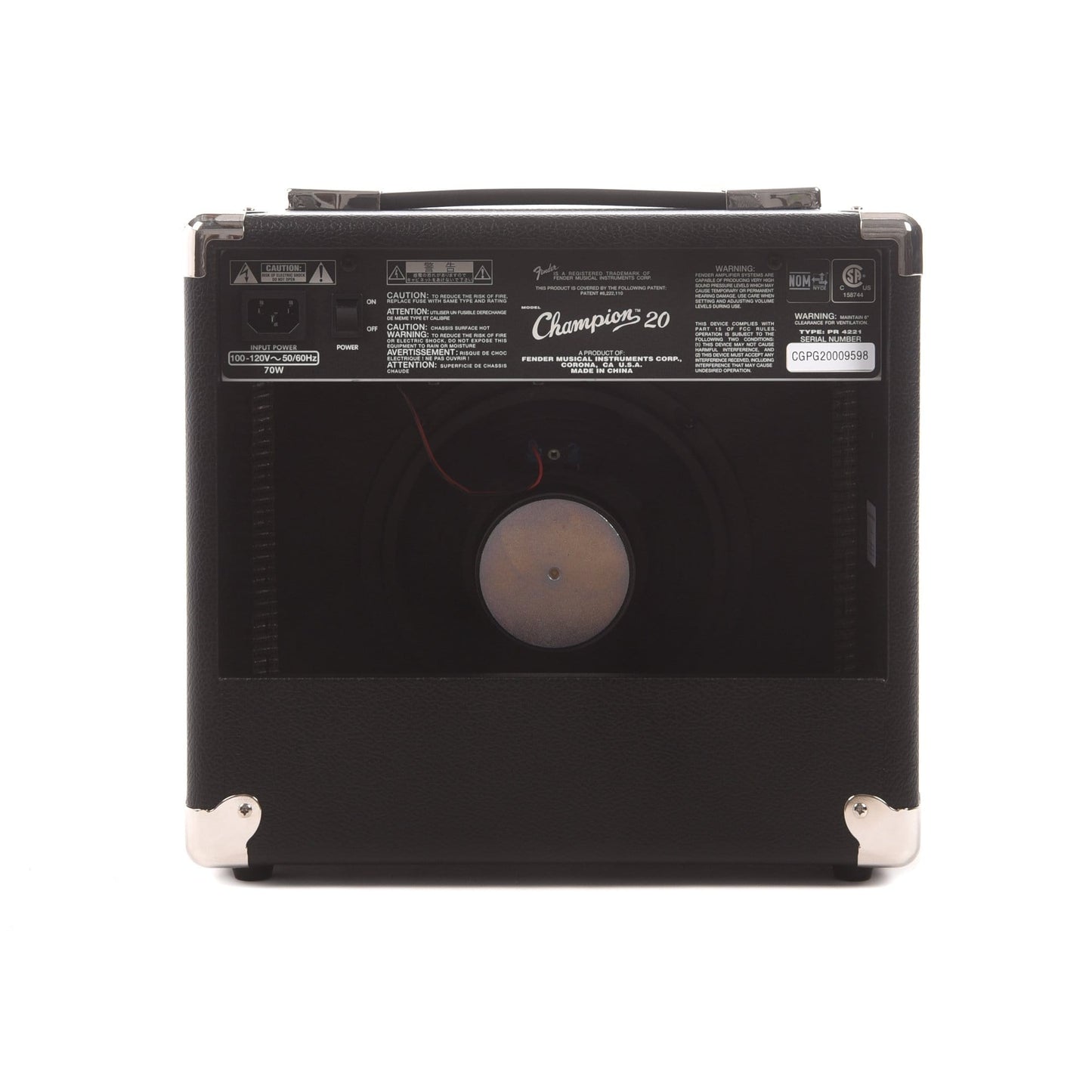 Fender Champion 20 1X8 Combo Amp Amps / Guitar Combos