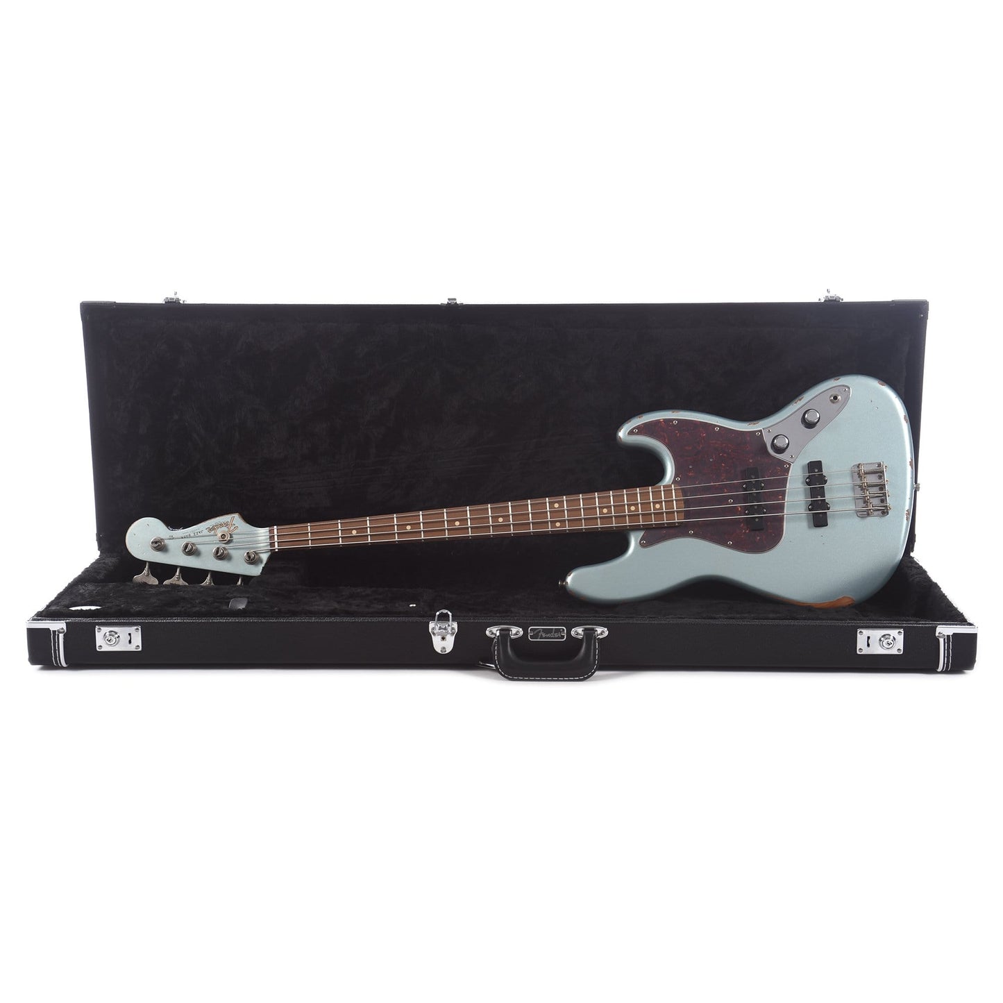 Fender 60th Anniversary Road Worn '60s Jazz Bass Firemist Silver Bass Guitars / 4-String