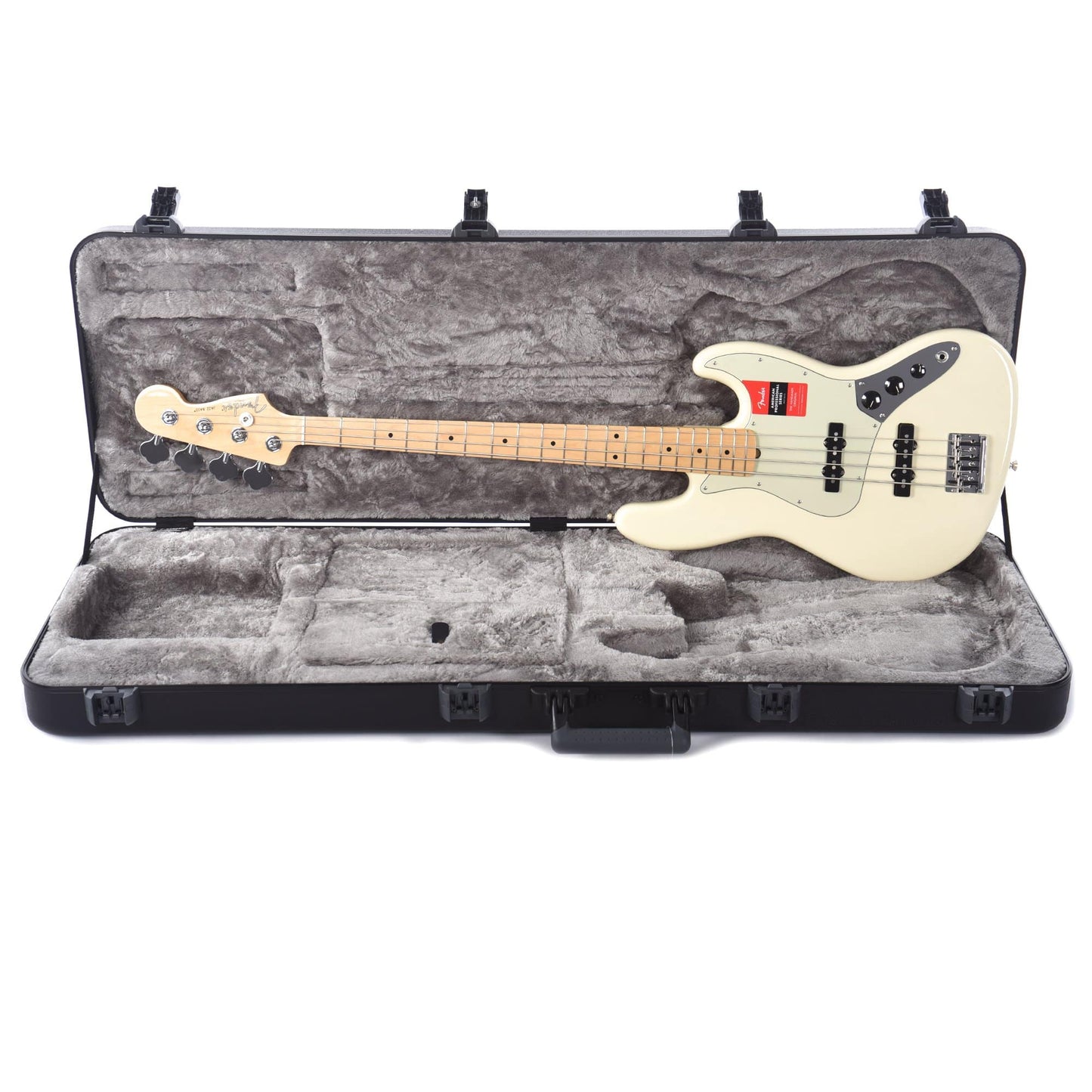 Fender American Pro Jazz Bass Olympic White w/Mint Pickguard Bass Guitars / 4-String