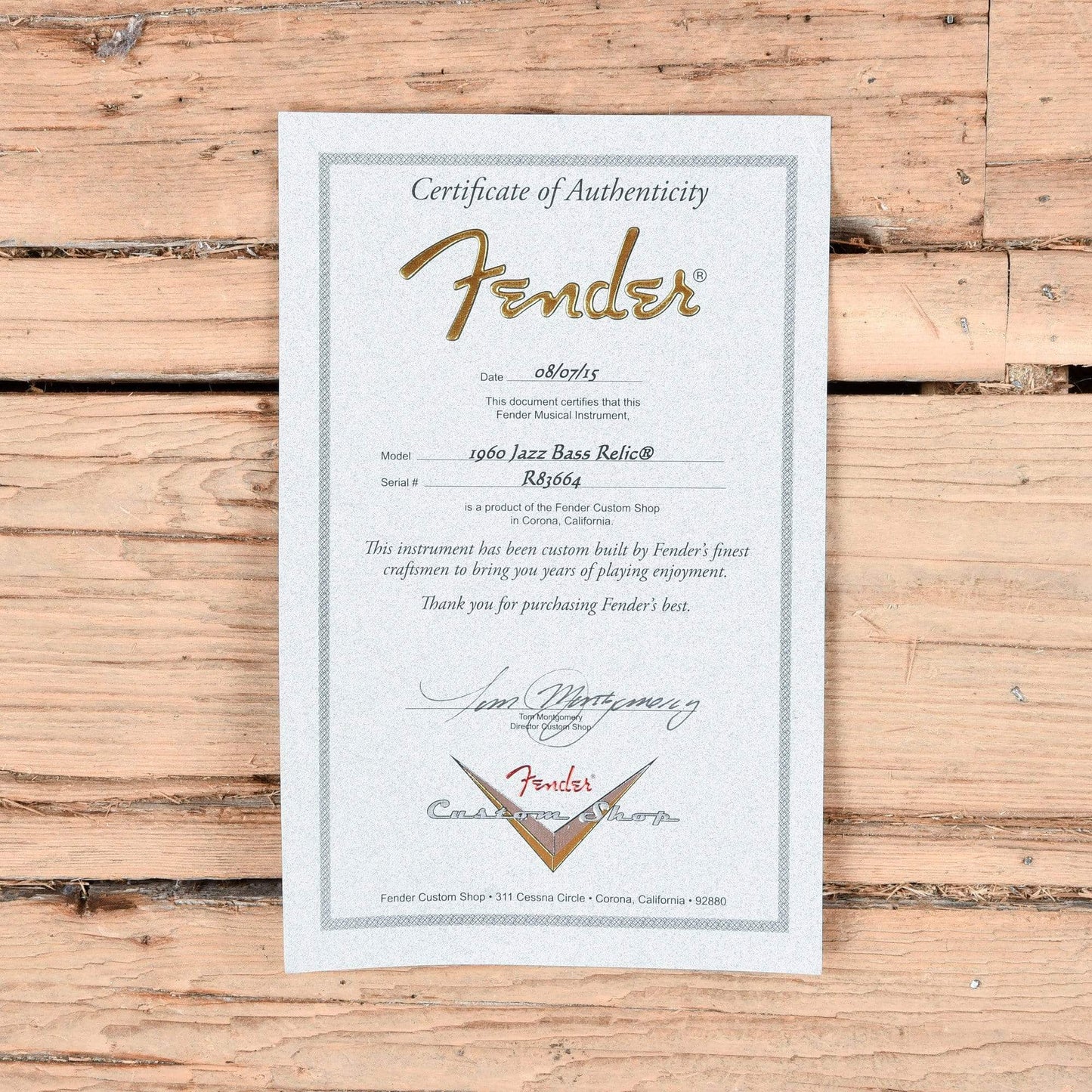 Fender Custom Shop 1960 Jazz Bass Journeyman Relic Aged Olympic White 2015 Bass Guitars / 4-String