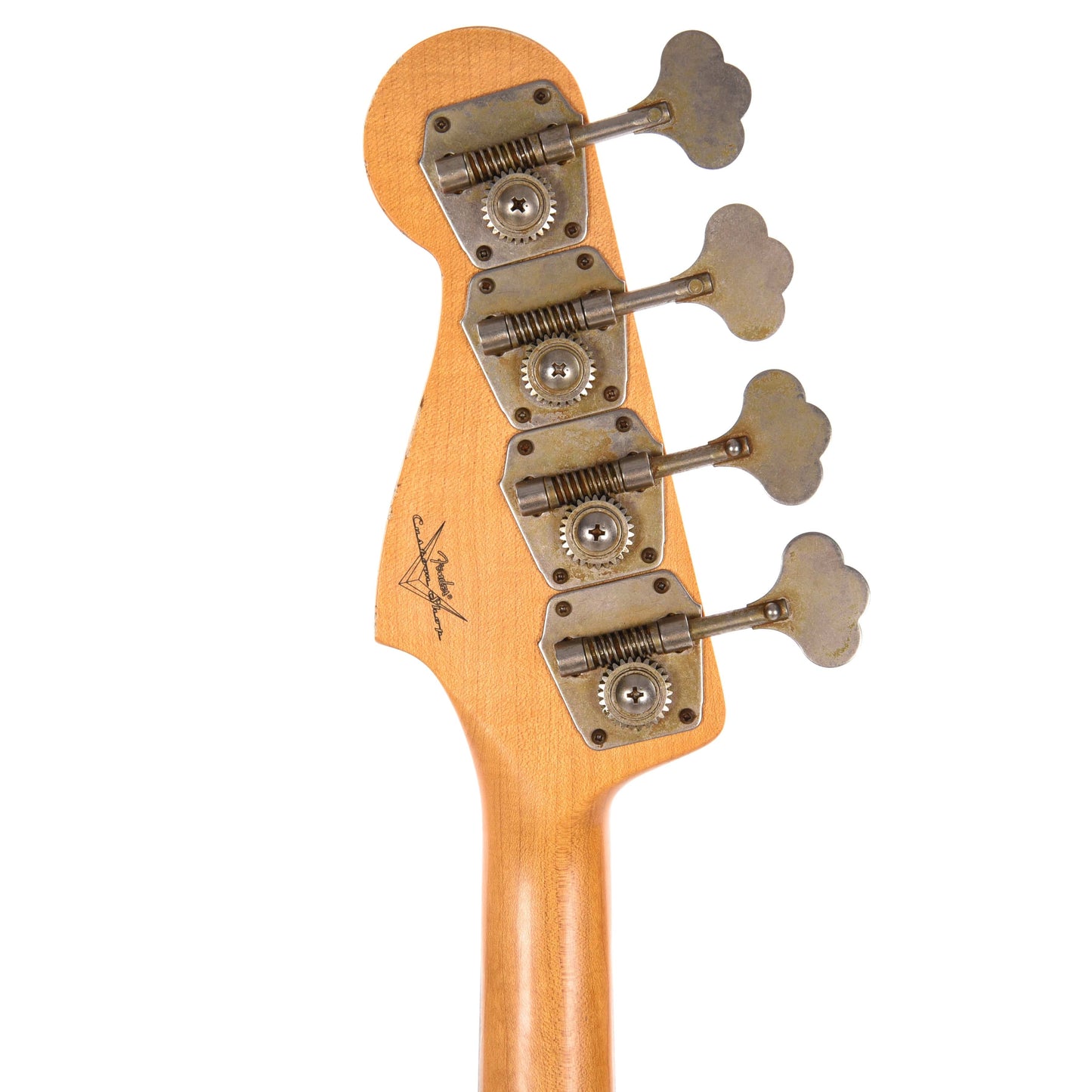 Fender Custom Shop 1960 Jazz Bass Relic Faded Inca Silver Sparkle w/Painted Headcap Bass Guitars / 4-String